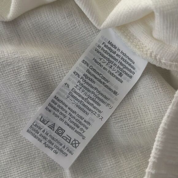 MADEWELL Crosshatch Tie-Strap Tank Top ivory L - Picture 8 of 9